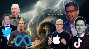 Poster with big tech founders of the world