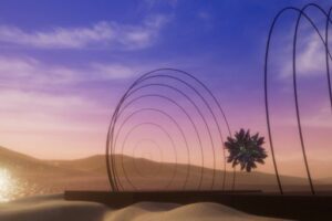 Burning Man festival VR world